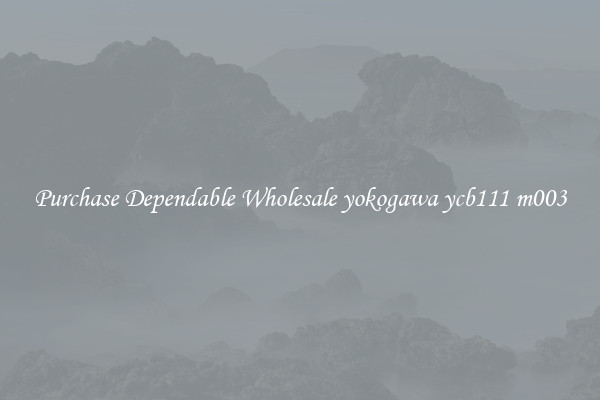 Purchase Dependable Wholesale yokogawa ycb111 m003