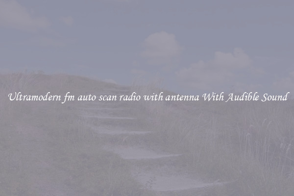 Ultramodern fm auto scan radio with antenna With Audible Sound