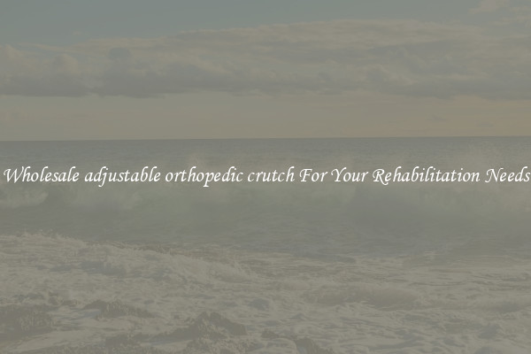 Wholesale adjustable orthopedic crutch For Your Rehabilitation Needs