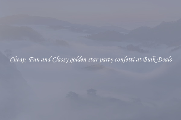 Cheap, Fun and Classy golden star party confetti at Bulk Deals