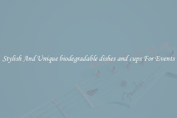 Stylish And Unique biodegradable dishes and cups For Events
