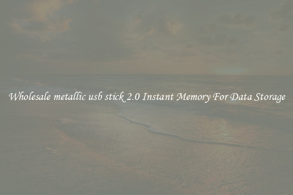 Wholesale metallic usb stick 2.0 Instant Memory For Data Storage