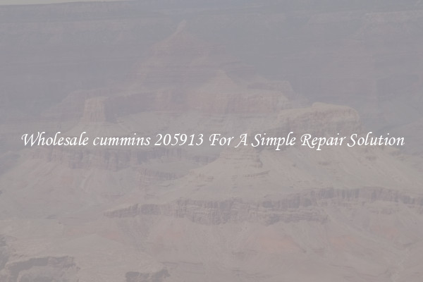 Wholesale cummins 205913 For A Simple Repair Solution