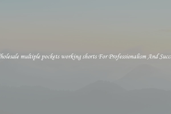 Wholesale multiple pockets working shorts For Professionalism And Success