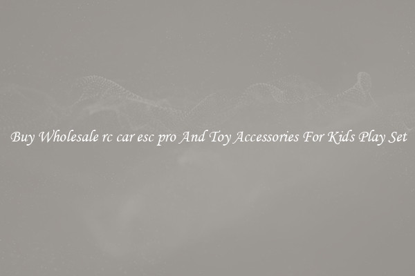 Buy Wholesale rc car esc pro And Toy Accessories For Kids Play Set