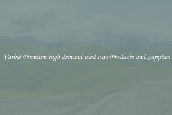 Varied Premium high demand used cars Products and Supplies